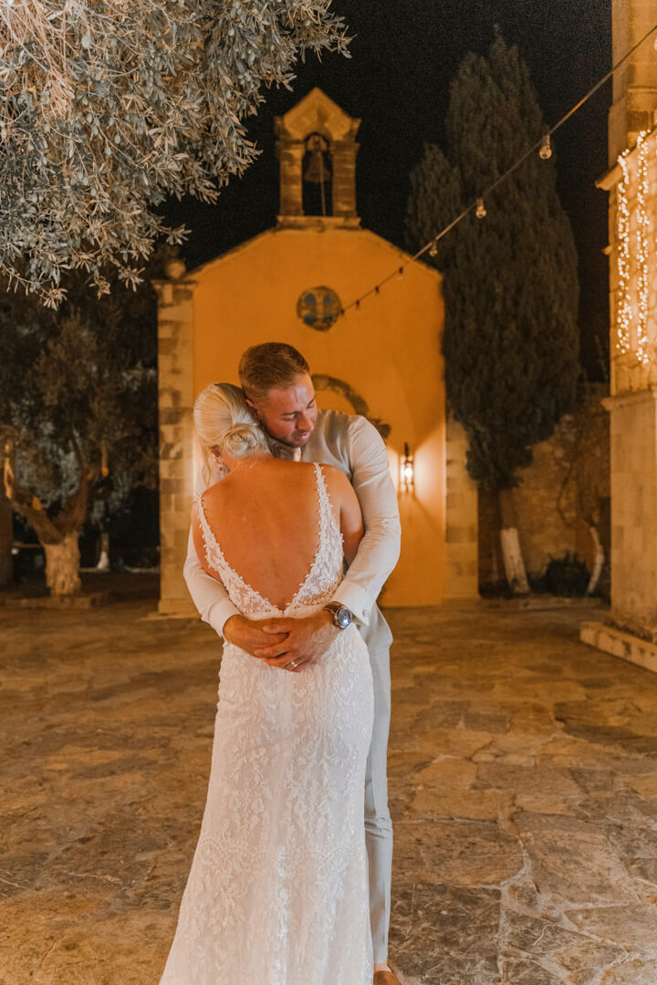 first dance in Agreco Farms wedding venue in Crete