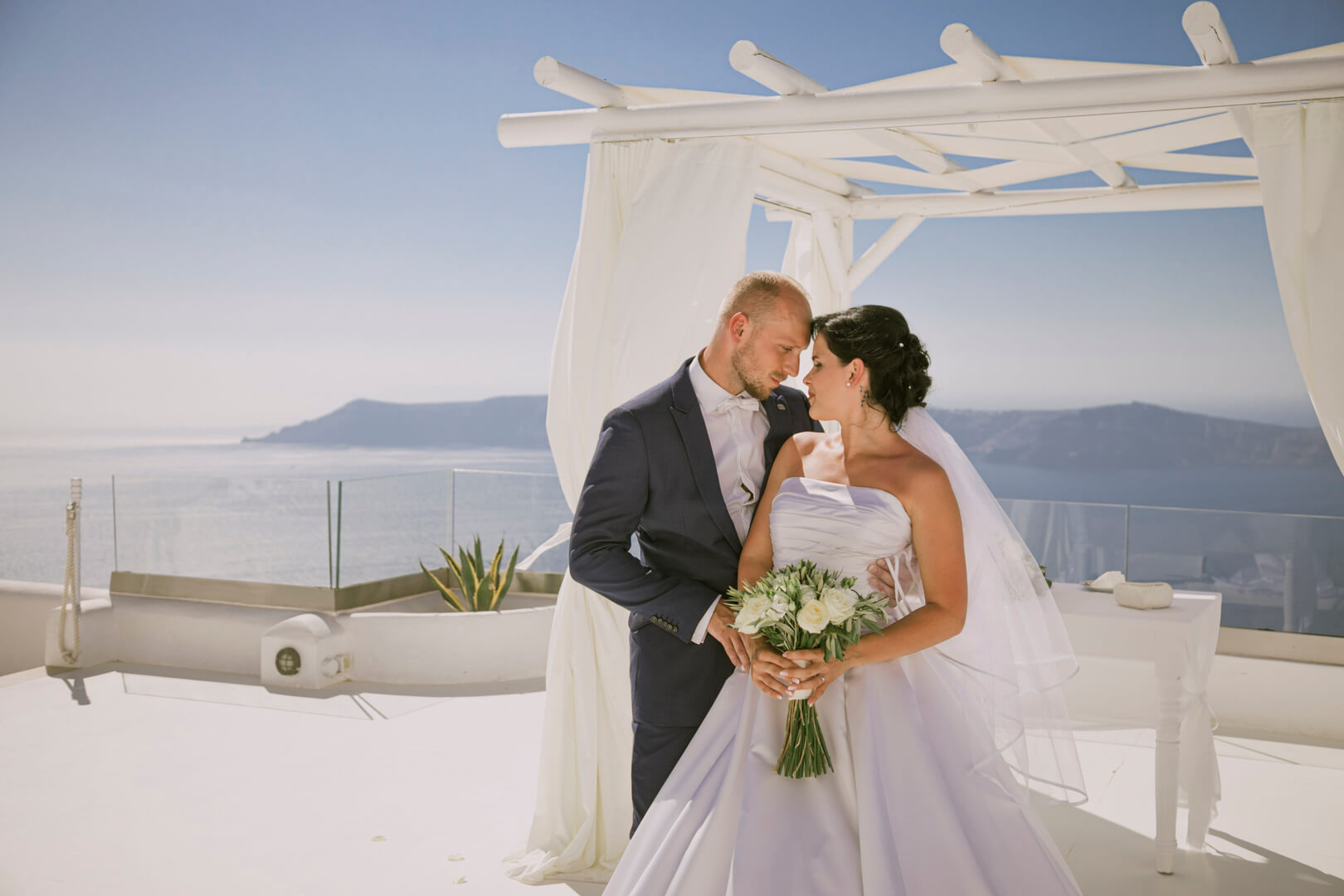 Andromeda wedding Santorini